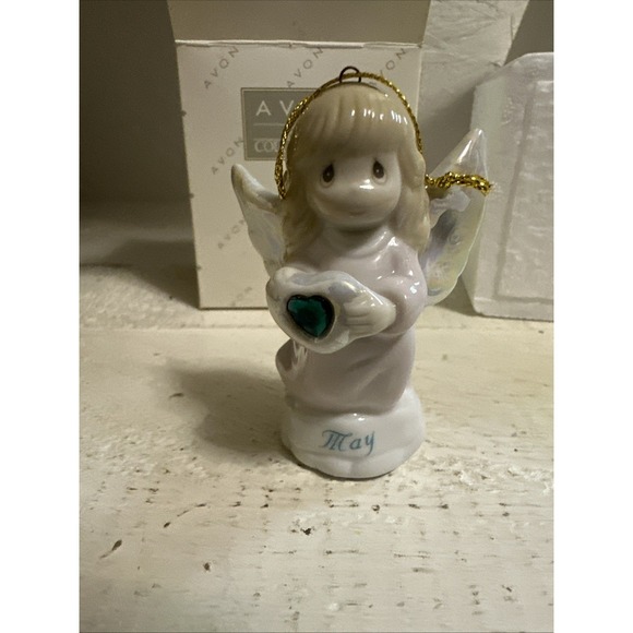 Precious Moments Other - 1997 Precious Moments May  Birthstone Angel  Christmas Ornament Avon